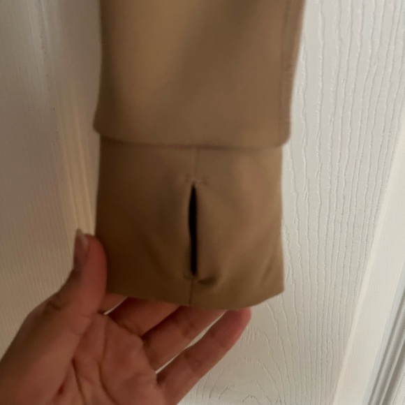 Women's Tan workout Jacket - Picture 3 of 5